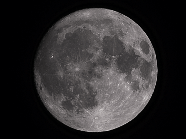Pleine lune cratère (Clavius)et mers