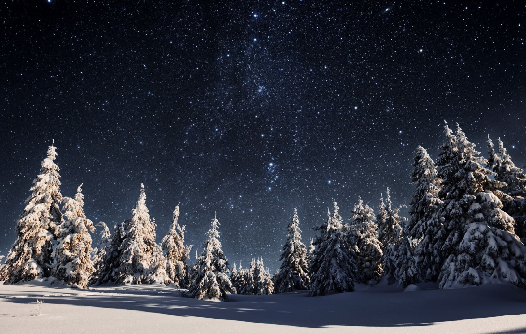 ciel nocturne hiver Vercors